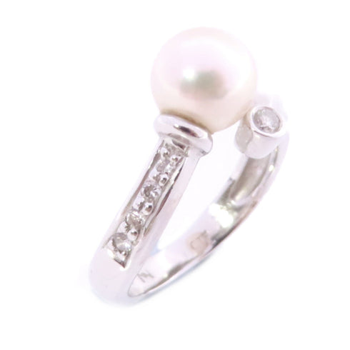 JEWELRY Pearl Ring US#4.75 18K White Gold v1