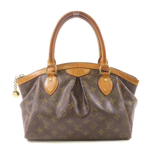 LOUIS VUITTON LV GHW Tivoli PM Shoulder Handbag M40143 Monogram Brown v1