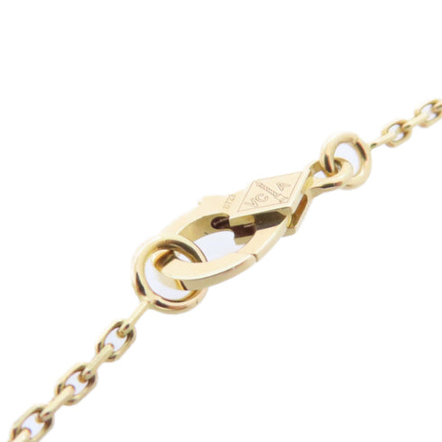 Van Cleef & Arpels Vintage Alhambra Malachite Necklace AR09VA00 18K Yellow Gold