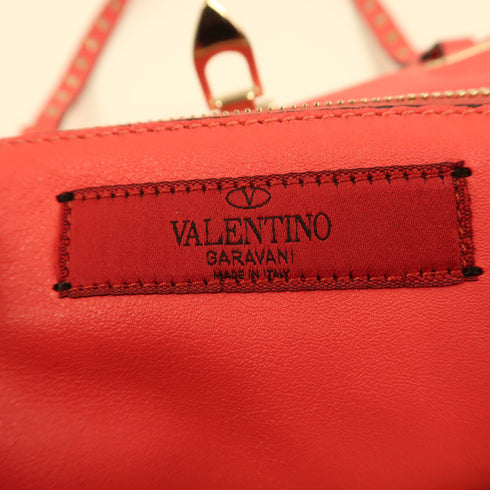 Valentino GHW 2 Way Shoulder Bag Handbag Calfskin Leather Pink