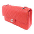 CHANEL Quilted CC SHW Chain Shoulder Bag Calfskin Leather Red v2