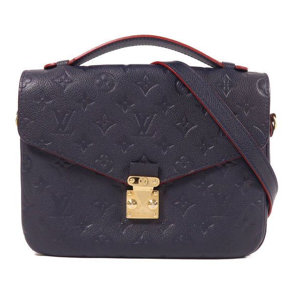LOUIS VUITTON LV GHW Pochette Metis 2 Way Bag M44071 Monogram Empreinte Blue v1