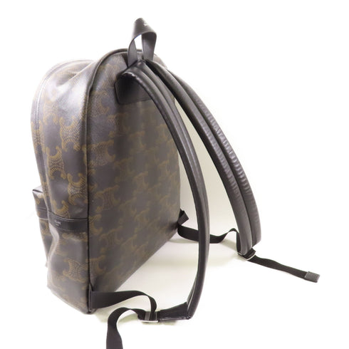 CELINE SHW Triomphe Backpack Coated Canvas Brown