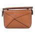 LOEWE SHW Nano Puzzle Chain Shoulder Bag Calfskin Leather Tan