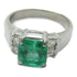 FINE JEWELRY 1.95ct Emerald 0.41ct Diamond Ring PT900 Platinum US#6