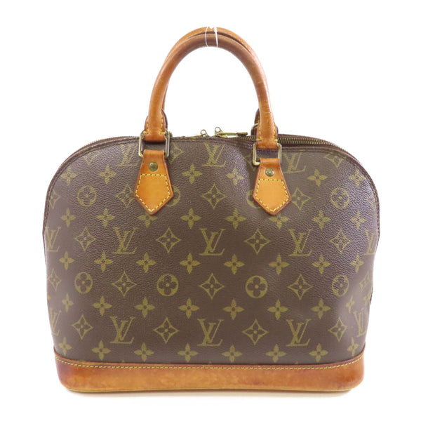 LOUIS VUITTON LV GHW Alma Handbag M51130 Monogram Brown v6