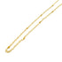 CHANEL CC Necklace Metal Gold/White
