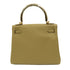 HERMES GHW Kelly 25 2 Way Shoulder Bag Handbag Swift Leather Beige Marfa