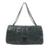 CHANEL CC SHW Chain Shoulder Bag Calfskin Leather Dark Green