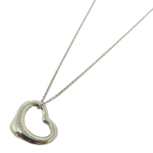 TIFFANY&CO Diamond Open Heart Necklace PT950 Platinum