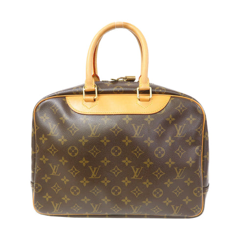 LOUIS VUITTON LV GHW Deauville GM Handbag M47270 Monogram Brown v5