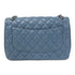 CHANEL Quilted CC SHW Classic Jumbo Chain Shoulder Bag Lambskin Leather Blue