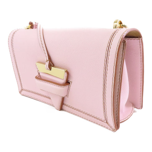 LOEWE GHW Barcelona Bag Shoulder Bag Calfskin Leather Pink