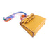 HERMES GHW Kelly Bag Charm Tadelakt Leather Yellow