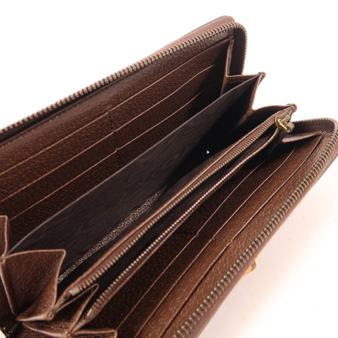 GUCCI Diana Jumbo GG Wallet 658634 Canvas Brown