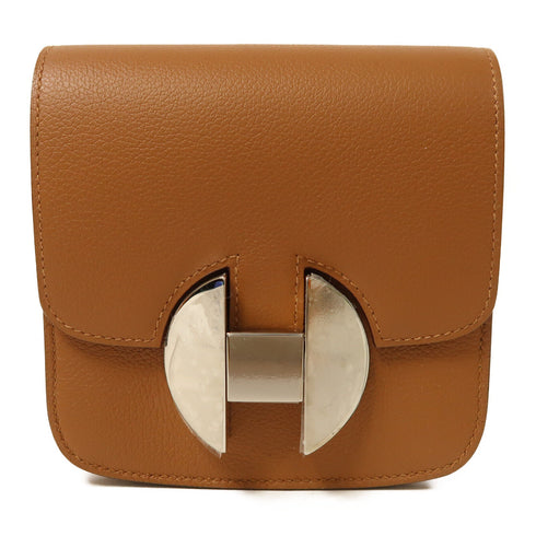 HERMES PHW 2002 Wallet Belt Bag Evercolor Leather Gold