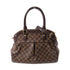 LOUIS VUITTON Damier Trevi Hand-Turned Shoulder Bag Palm Color Brown 2waySho...