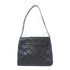 CHANEL Quilted CC SHW Shoulder Bag Calfskin Leather Black v1