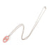 HERMES PHW Roulis Necklace Metal Pink/Silver