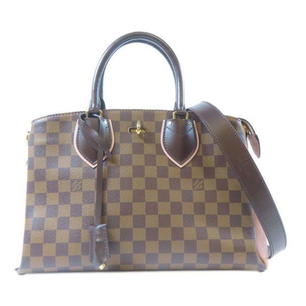 LOUIS VUITTON LV GHW Normandy 2 Way Bag N41488 Damier Ebene Brown/Pink