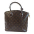 LOUIS VUITTON LV GHW Lockit Handbag M40597 Monogram Fetish Brown