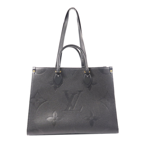 LOUIS VUITTON LV GHW On The Go 2 Way Bag M45595 Monogram Empreinte Black v1