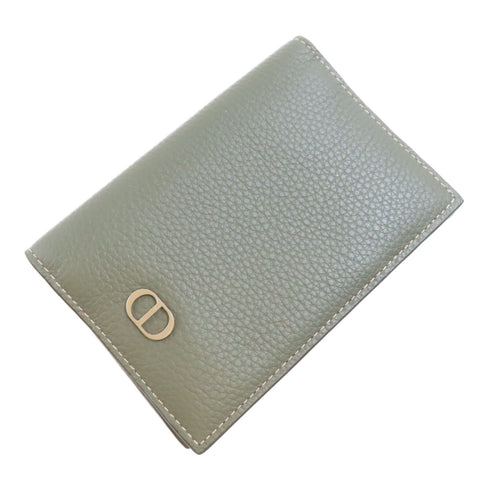 Christian Dior CD Card Case LESCH138CDI Calfskin Leather Green