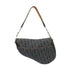 Christian Dior CD SHW Saddle Shoulder Bag Handbag Denim Blue