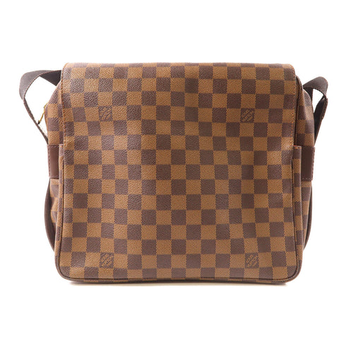 LOUIS VUITTON LV GHW Naviglio Shoulder Bag N45255 Damier Brown v1