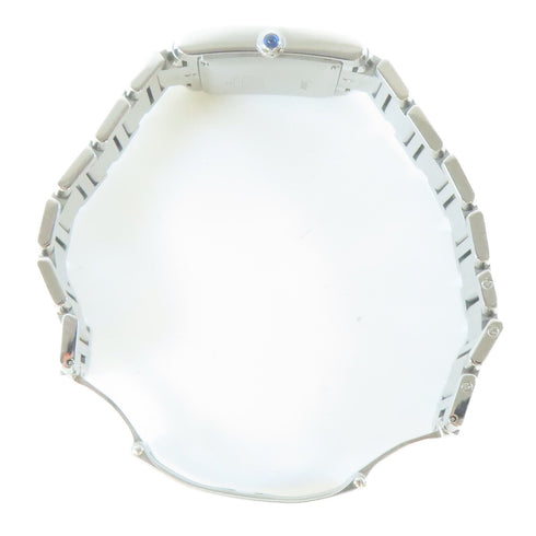 CARTIER Tank Francaise Automatic Movement Watch W51002Q3 Stainless Steel White