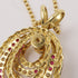 JEWELRY 0.64ct Ruby 0.54ct Diamond Necklace 18K Yellow Gold