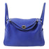 HERMES PHW Lindy 26 2way Shoulder Hand Bag Clemence Leather Bleu Electrique Blue
