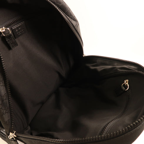 GUCCI GG SHW Backpack Rucksack 449181 Canvas Black