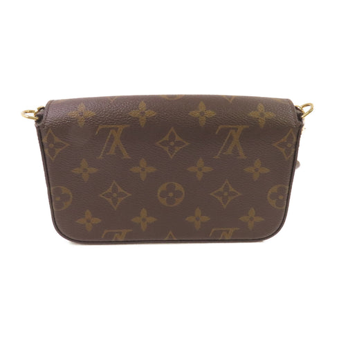 LOUIS VUITTON LV GHW Pochette Felicie Pouch Shoulder Bag M80091 Monogram Brown