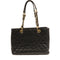 CHANEL CC GHW GST Grand Shopping Tote Chain Shoulder Bag Calfskin Leather