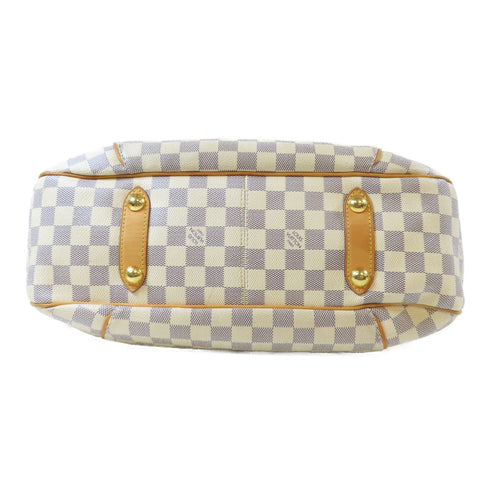 LOUIS VUITTON LV GHW Galliera PM Shoulder Bag N55215 Damier Azur White v1