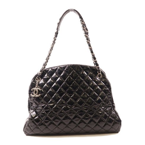CHANEL CC SHW Chain Shoulder Bag Calfskin Leather Black 50558