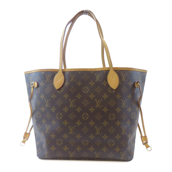LOUIS VUITTON LV GHW Neverfull MM Shoulder Bag Handbag Monogram Brown