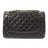 CHANEL CC GHW Chain Shoulder Bag Lambskin Leather Black v4