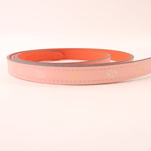HERMES GHW Belt Veau Swift Leather Rose Sakura