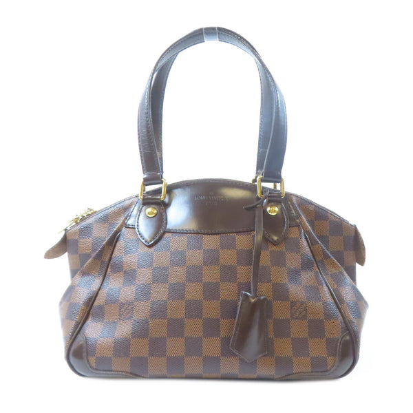 LOUIS VUITTON LV GHW Verona PM 2 Way Bag N41117 Damier Ebene Brown
