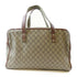 GUCCI GG SHW Boston Bag Travelling Bag 211133 Coated Canvas Gray