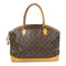 LOUIS VUITTON LV GHW Lockit Horizontal Hand Bag/Tote Bag M40104 Monogram Brown