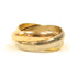 CARTIER Trinity Ring 18K Pink Gold/Yellow Gold/White Gold US#4 Cartier#48