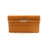 HERMES PHW Kelly Wallet Long Wallet Epsom Leather Gold