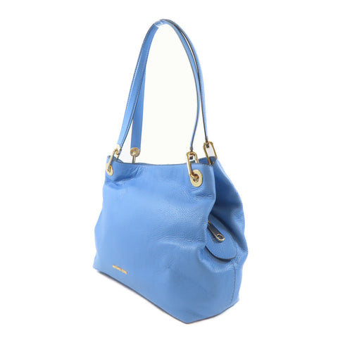 Michael Kors MK GHW Raven Shoulder Handbag MK30H6GRXE3L Calfskin Leather Blue