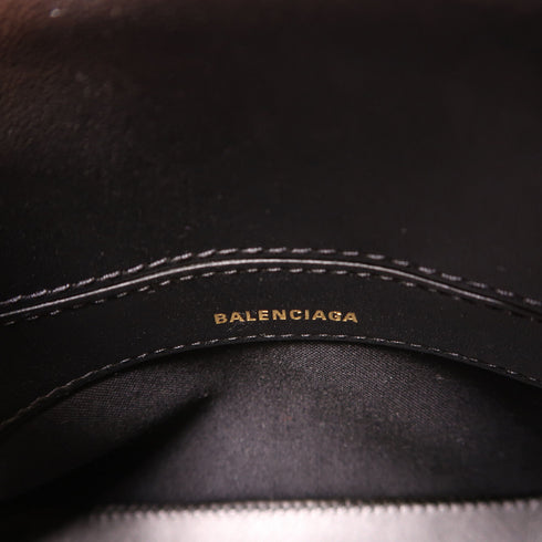 BALENCIAGA SHW Ville 2Way Shoulder Hand Bag Calfskin Leather 550646 Black