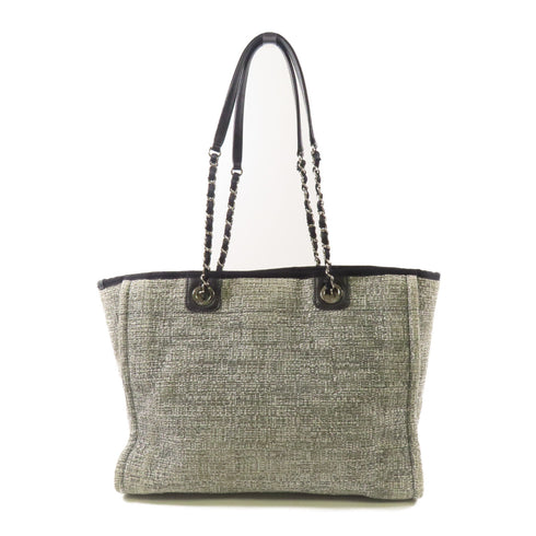 CHANEL CC SHW Deauville Shoulder Bag Canvas