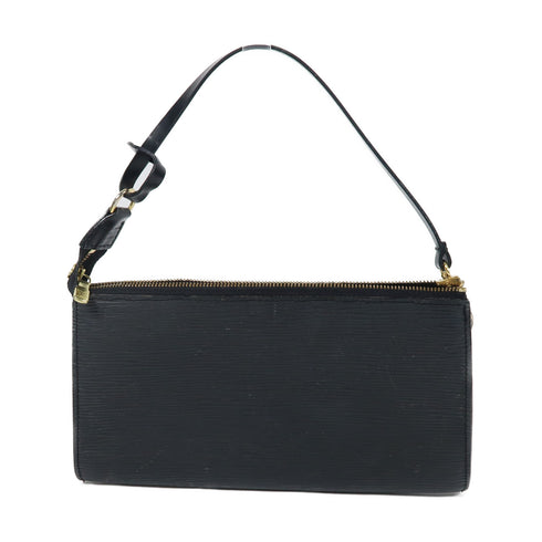 LOUIS VUITTON LV GHW Pochette Accessories Pouch Handbag M52942 Epi Leather Black