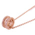 BVLGARI B.Zero1 Diamond Necklace PPL1ES 18K Rose Gold